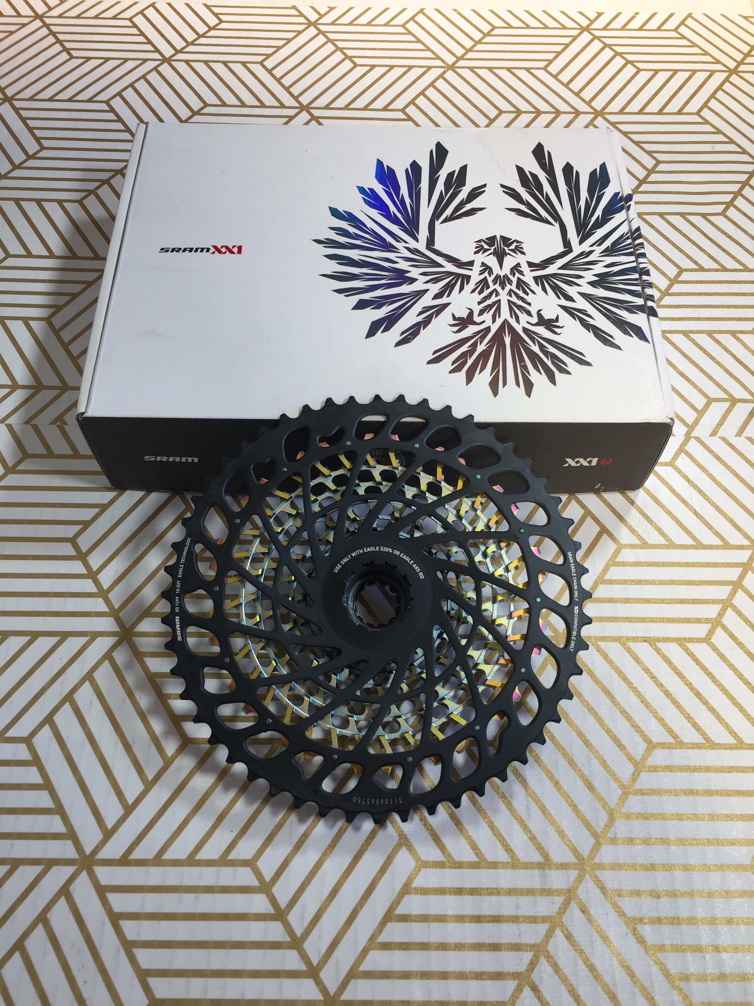 SRAM XG-1299 XX1 Eagle 12-Speed Cassette Rainbow, B1, 10-52t (7715713777902)